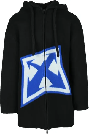 OFF-WHITE Sweatshirts & Hoodies, Heren, Zwart, L, Wol, Capospalla