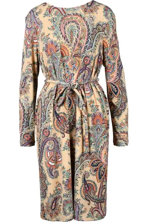 Etro Kleedjes, Dames, Veelkleurig, L, Polyester, Midi Jurk