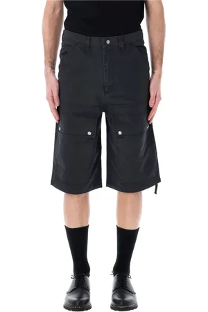 OAMC Korte broeken, Heren, Zwart, M, Katoen, Cargo Shorts voor Heren