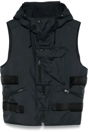 JUNYA WATANABE Jassen, Heren, Zwart, L, Blauwe Hoodie met Zakken