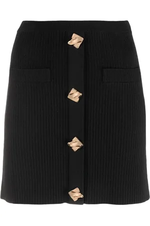 Self-Portrait Rokken, Dames, Zwart, L, Nylon, Skirts