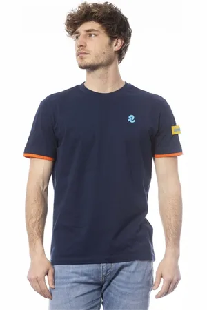 Invicta Tops, Heren, Blauw, XL, Katoen, T-Shirts
