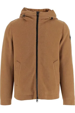 Woolrich Jassen, Heren, Bruin, L, Wol, Lichtgewicht Pacific Jas