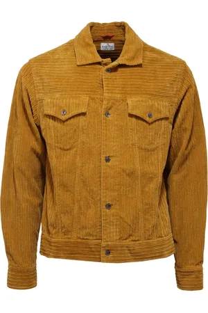 BAGUTTA Jassen, Heren, Geel, S, Fluweel oker shacket model Clint