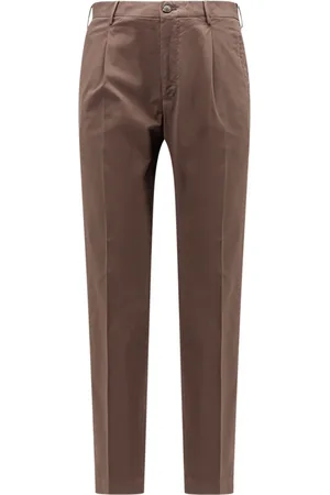 Incotex Broeken, Heren, Bruin, 4Xl, Katoen, Bruine Slim Fit Broek