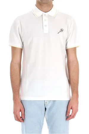 Jacob Cohen Tops, Heren, Wit, M, Katoen, Witte Polo Shirt Casual Stijl