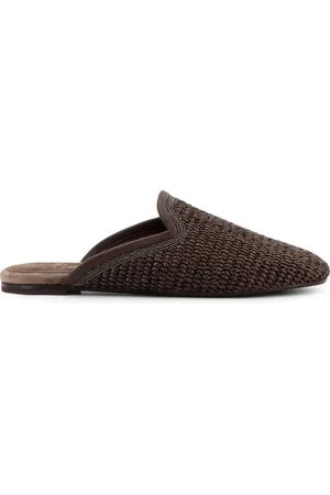 Brunello Cucinelli Schoenen, Dames, Bruin, 36 EU, Suède, Bruine Sandalen met Suède Decoratie