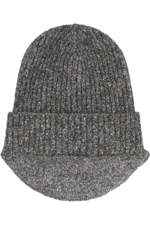 RANRA Accessoires, Heren, Grijs, ONE Size, Katoen, Gebreide muts