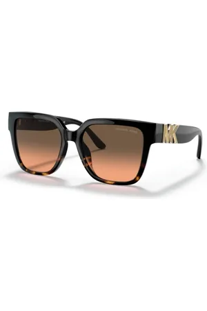 Michael Kors Accessoires, unisex, Zwart, 54 MM, Karlie Iconische Metalen Logo Bril