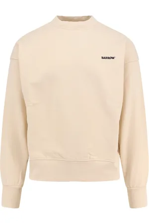 BARROW Sweatshirts & Hoodies, Heren, , XL, Katoen, Sweater met Geribbelde Ronde Hals
