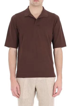 BALLANTYNE Tops, Heren, Bruin, M, Katoen, Bruine Polo Shirt Katoen Stijlvol