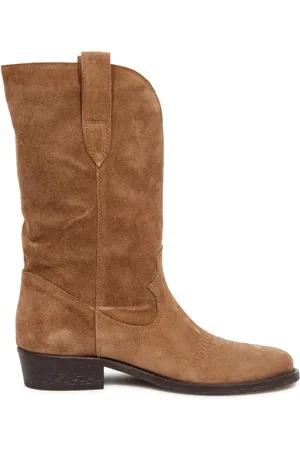 Via Roma Schoenen, Dames, Bruin, 36 EU, Suède, Suède laarzen, gemaakt in Italië, model 3381