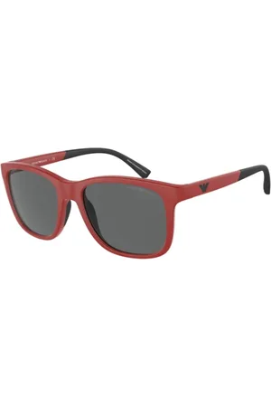 Emporio Armani Accessoires, unisex, Rood, ONE Size, Stijlvolle Zonnebrillen Collectie