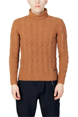 GIANNI LUPO Truien, Heren, Bruin, XS, Bruine Coltrui voor Mannen