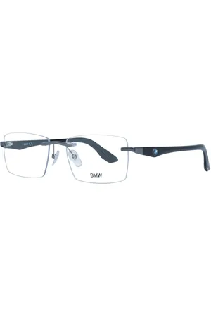 BMW Accessoires, Heren, Zwart, ONE Size, Gunmetal Rechthoekige Optische Monturen