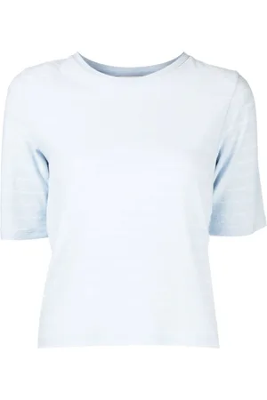 Vince Tops, Dames, Blauw, L, T-Shirts