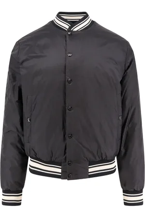Moncler Jassen, Heren, Zwart, M, Katoen, Omkeerbaar Gewatteerd Bomberjack