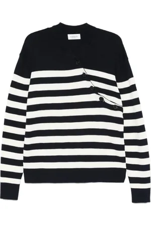 LANEUS Truien, Heren, Blauw, M, Midnight V-Neck Sweater