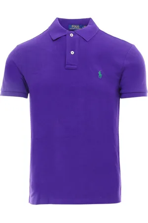 Ralph Lauren Tops, Heren, Paars, 2Xl, Katoen, Paarse T-shirts en Polos met Logo