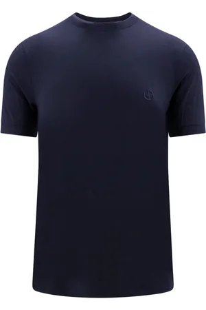 Giorgio Armani Tops, Heren, Blauw, 2Xl, T-Shirts