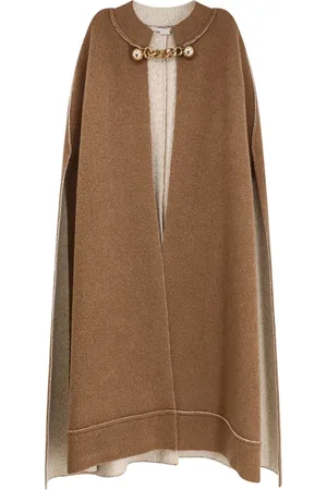 Stella McCartney Jassen, Dames, Bruin, M, Wol, Bruine Bouclé Wollen Jas