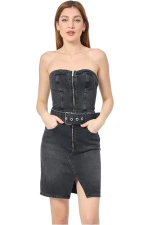 Karl Lagerfeld Kleedjes, Dames, Zwart, M, Katoen, Jurken Zwart