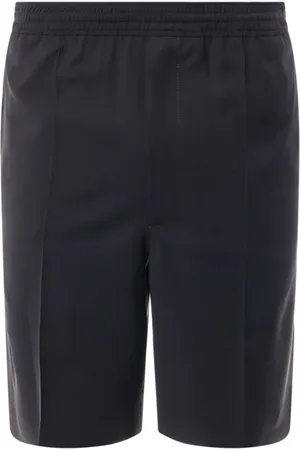 Givenchy Korte broeken, Heren, Zwart, M, Wol, Zwarte Shorts met Ritsdetail