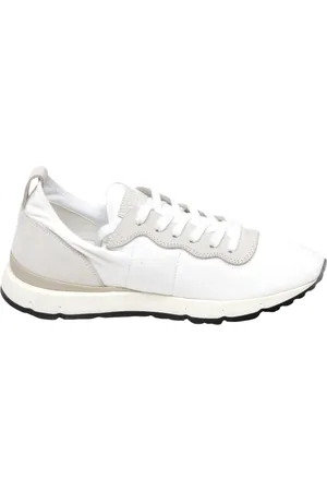 Woolrich Schoenen, Dames, Wit, 37 EU, Leer, Lichtgrijze Tissue Schoen Model W2102325