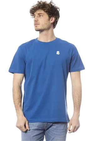 Invicta Tops, Heren, Blauw, S, Katoen, T-Shirts