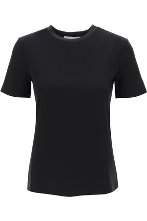 Max Mara Tops, Dames, Zwart, L, Katoen, T-Shirts