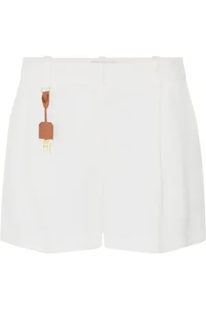 Elisabetta Franchi Korte broeken, Dames, , S, Ivoor Shorts voor Vrouwen