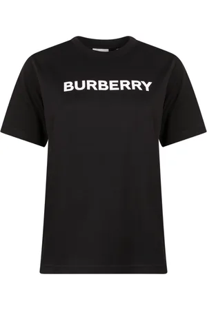 Burberry Tops, Heren, Zwart, S, Katoen, Zwarte T-shirts en Polos Regular Fit