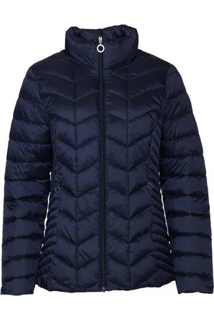 Danwear Jassen, Dames, Blauw, L, Nylon, Luxe Donsjas Gunda Navy