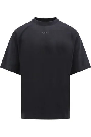 OFF-WHITE Tops, Heren, Zwart, S, Katoen, Zwarte T-shirts en Polos