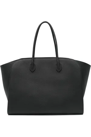 The Row Tassen, Heren, Zwart, ONE Size, Leer, Minimalistische leren tas