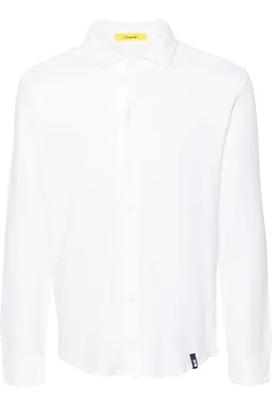 DRUMOHR Overhemden, Heren, Wit, XL, Wit Overhemd Klassieke Stijl