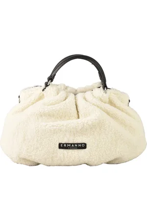 ERMANNO SCERVINO Tassen, Dames, Wit, ONE Size, Polyester, Firenze Schoudertas Polyester Polyurethaan