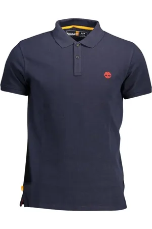 Timberland Tops, Heren, Blauw, M, Katoen, Polo Shirts