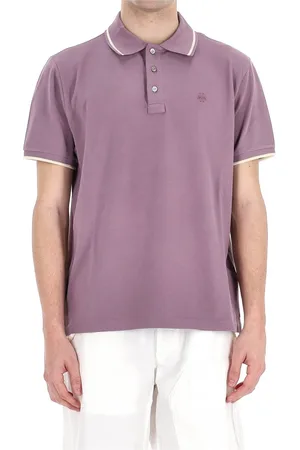 Jacob Cohen Tops, Heren, Paars, L, Katoen, Paarse Katoenen Polo T-shirts en Polos