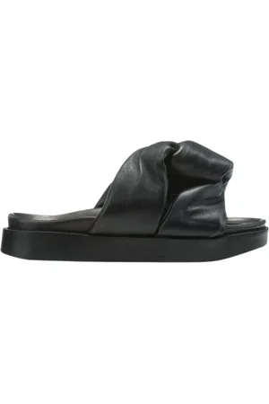 INUIKII Schoenen, Dames, Zwart, 36 EU, Zomerse Stijlvolle Slippers voor Vrouwen