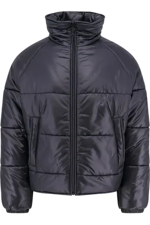 Saint Laurent Jassen, Heren, Zwart, L, Zwarte Rits Jas Monogram Zakken