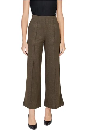 Ichi Broeken, Dames, Groen, S, Polyester, Herfst/Winter Damesbroek