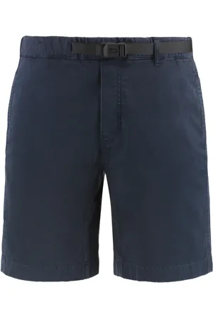 Woolrich Korte broeken, Heren, Blauw, M, Katoen, Katoenen Bermuda Shorts met Zakken