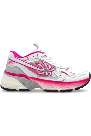 Palm Angels Schoenen, Dames, Roze, 40 EU, Leer, Pa 4 Fluo sportschoenen