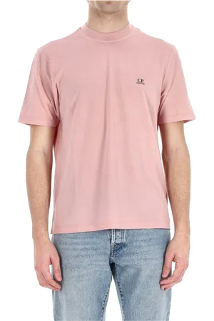 C.P. Company Tops, Heren, Roze, XL, Katoen, Roze Katoenen T-shirt en Polo