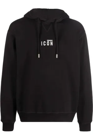 Dsquared2 Sweatshirts & Hoodies, Heren, Zwart, XL, Katoen, Mini Icon Hoodie Sweatshirt