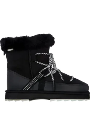 Emu Schoenen, Dames, Zwart, 40 EU, Wol, Zwarte Wintermode Laars