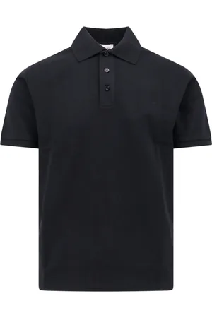 Saint Laurent Tops, Heren, Zwart, M, Katoen, Zwarte T-shirts en Polos