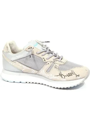 Lotto Schoenen, Dames, Veelkleurig, 36 EU, Tokyo Wedge Crack Schoen in Grijs/Zilver