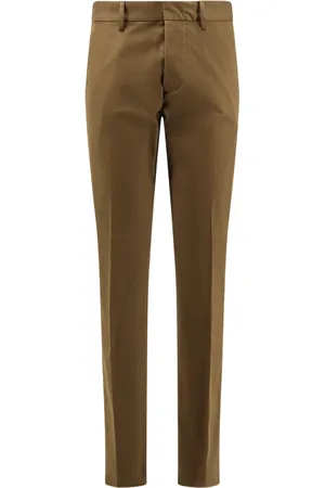 Dsquared2 Broeken, Heren, Groen, M, Katoen, Groene Broek met Metalen Knoopsluiting